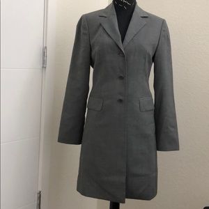 Midi blazer in gray